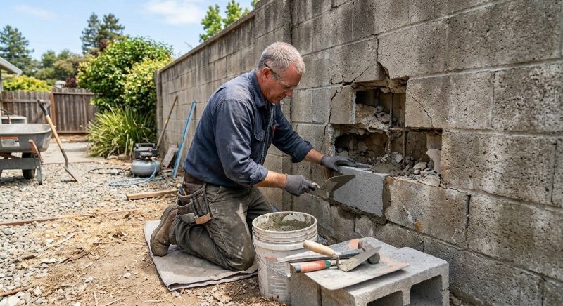 Block Masonry Repair in Katy, TX