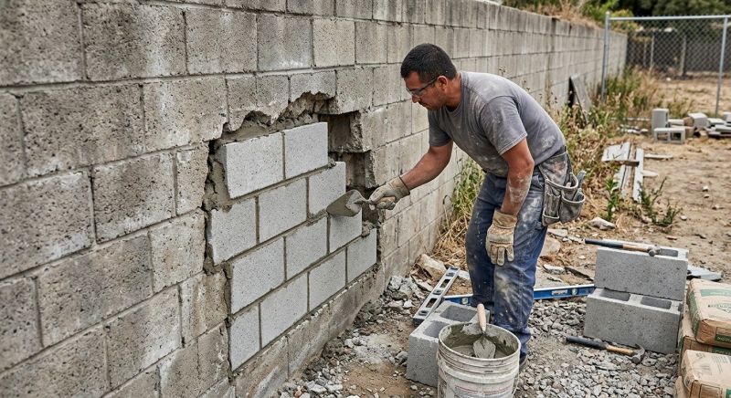 Block Masonry Repair in Katy, TX
