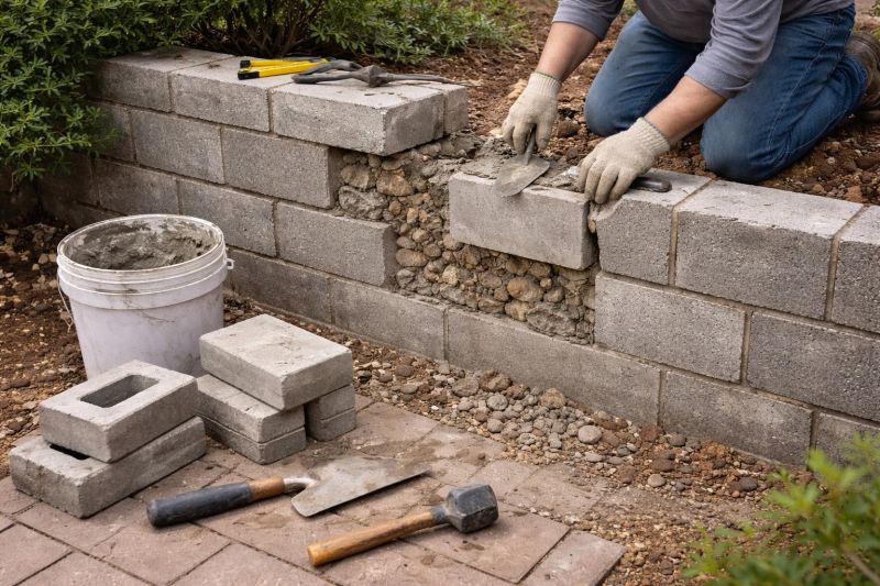 Block Wall Repair in Katy, TX