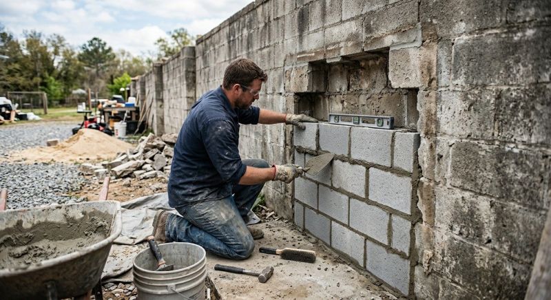 Block Wall Repair in Waller, TX