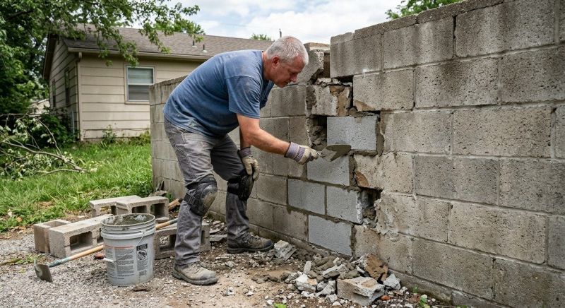 Block Work Repair in Katy, TX