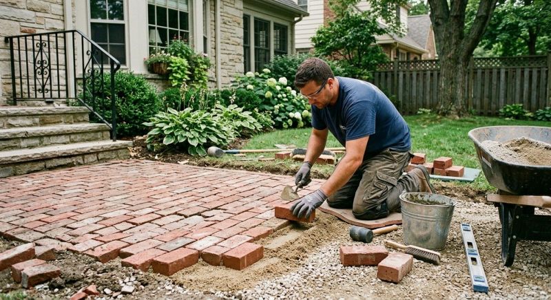 Brick Flatwork Repair in Austin County, TX