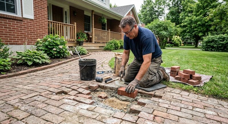 Brick Flatwork Repair in Houston, TX