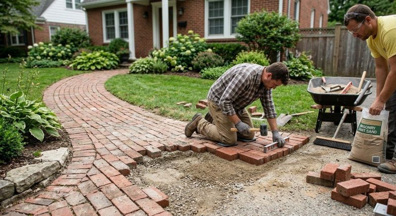 Brick Flatwork Repair in Wallis, TX