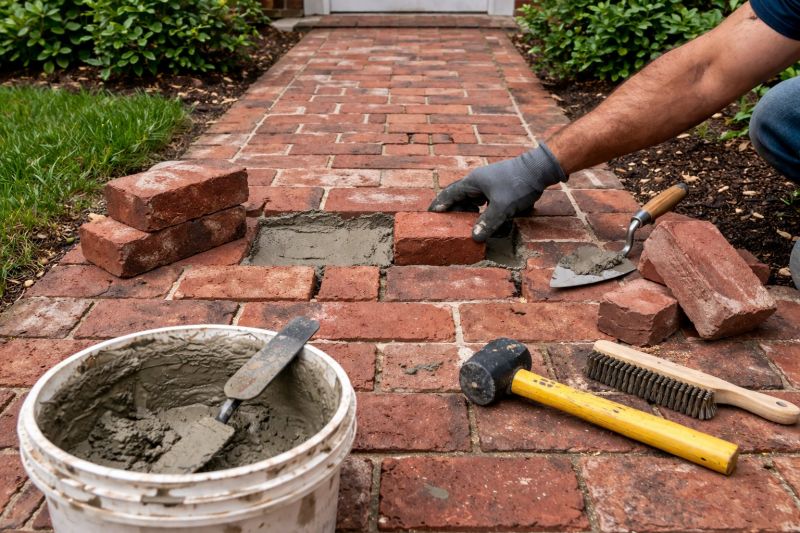 Brick Pathway Repair in Katy, TX