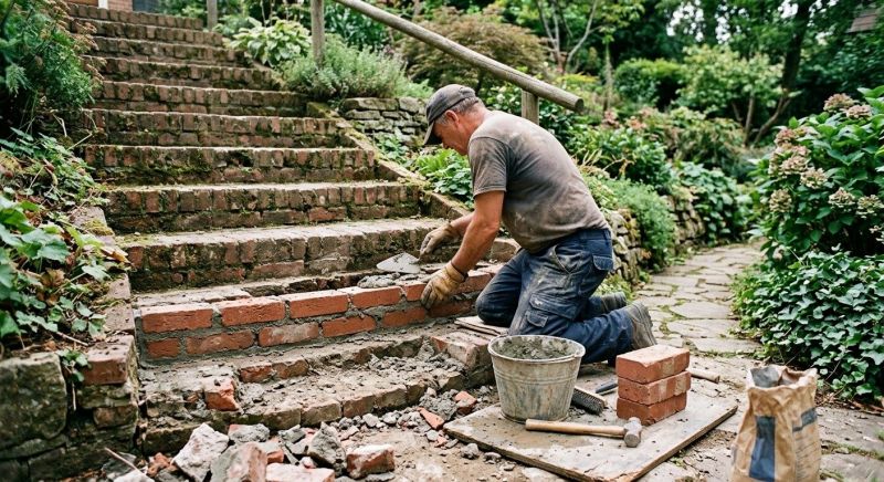 Brick Stairs Repair in Waller, TX