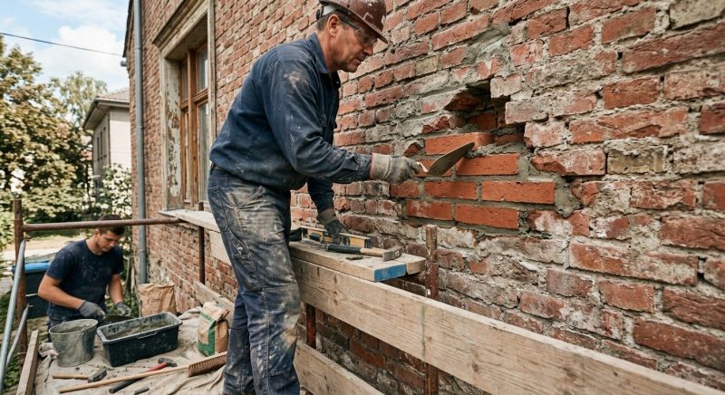 Brick Wall Repair in Austin County, TX