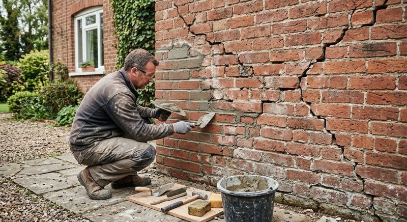 Brick Wall Repair in Spring, TX
