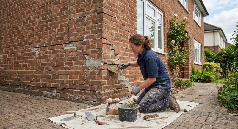 Brick Wall Repair in Waller, TX
