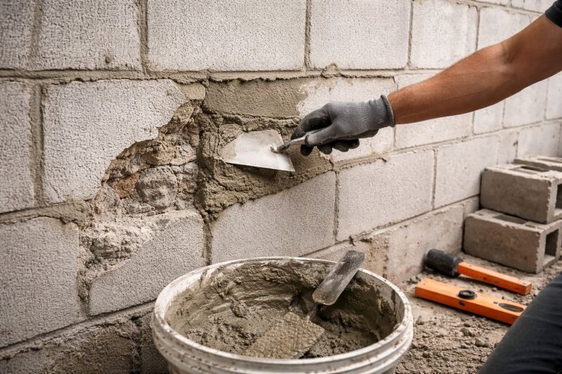 Cinder Block Wall Repair in Beasley, TX