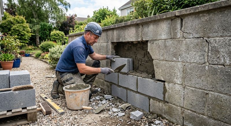 Concrete Block Repair in Austin County, TX