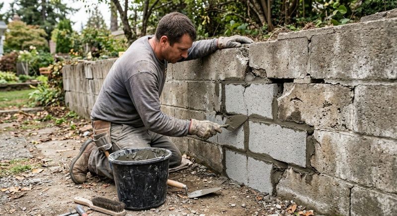 Concrete Block Repair in Katy, TX