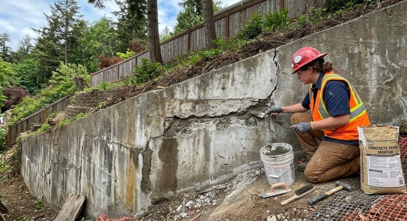 Retaining Wall Repair in Fort Bend County, TX