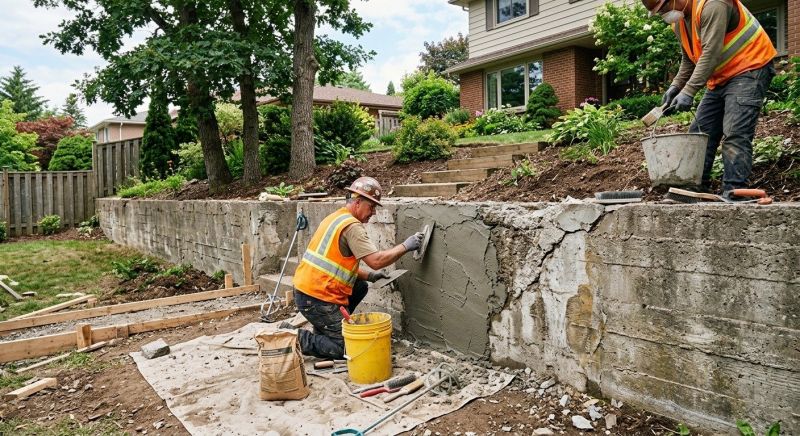 Retaining Wall Repair in Tomball, TX