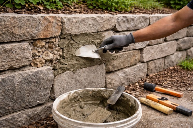 Rock Wall Repair in Katy, TX