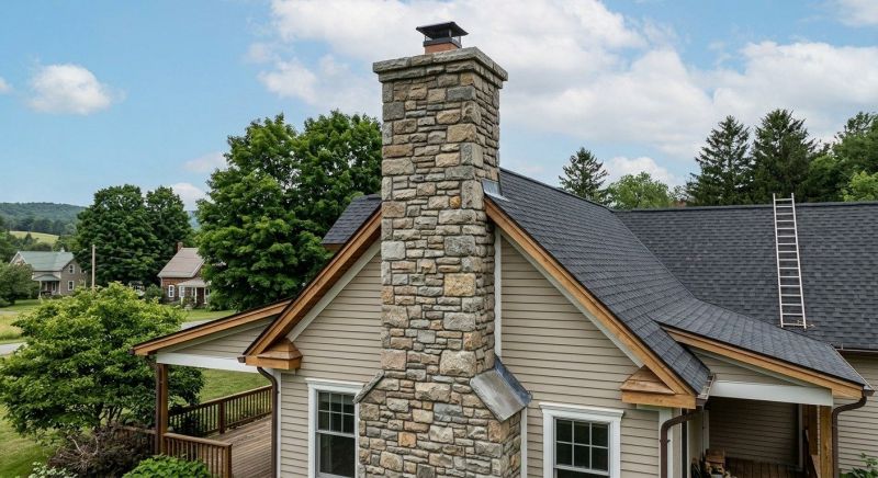 Stone Chimney Installation in Fort Bend County, TX