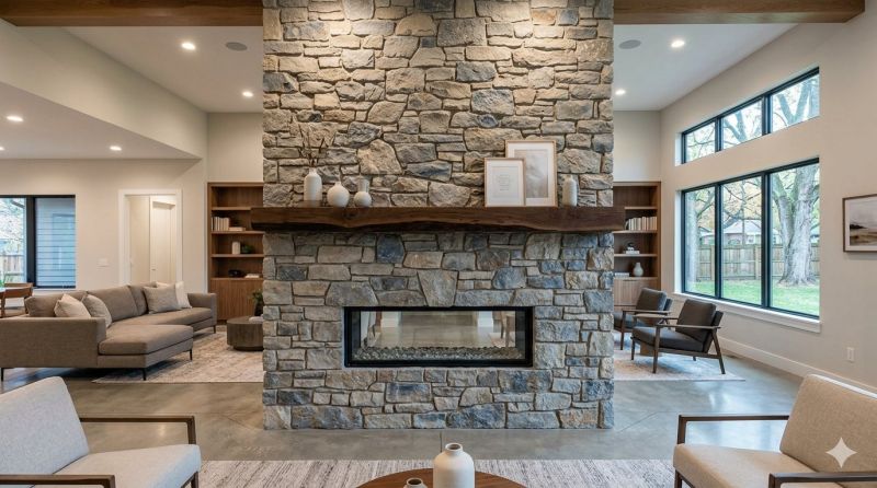 Stone Chimney Installation in Tomball, TX