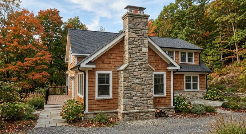 Stone Chimney Installation in Waller, TX