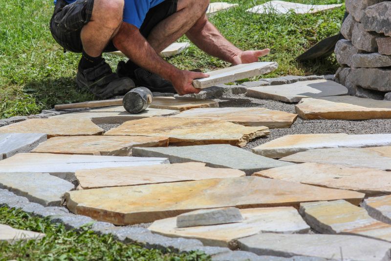 Stone Walkway Repair in Katy, TX