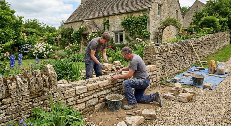 Stone Wall Repair in Sealy, TX
