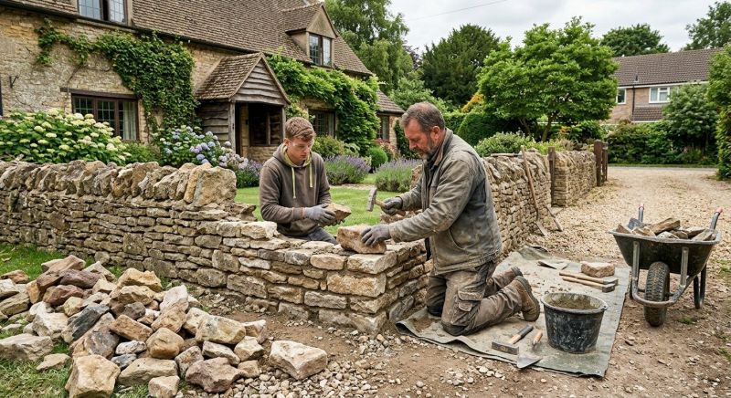 Stone Wall Repair in Wallis, TX